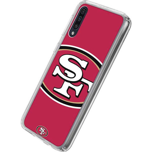 NFL San Francisco 49ers Large Logo Galaxy A50 Clear Case